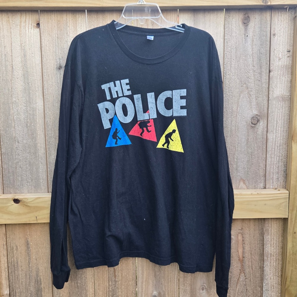 The Police "Synchronicity" Long Sleeve Shirt Black XL Royal Apparel USA